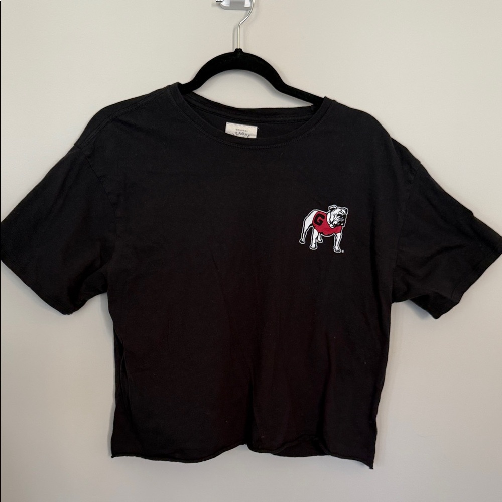 League Black Crew Neck Tee